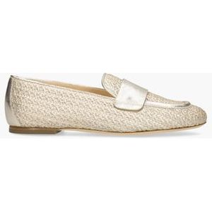 Sheryl Raffia Goud Damesloafers