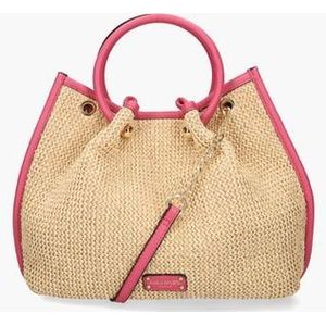 Loreto Handbag Ecru/Roze Tas