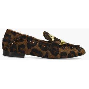 6120-8 Bruin/Zwart Damesloafers