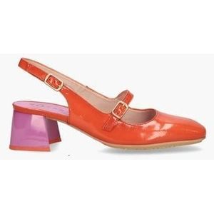 HV243318 Rood/Paars Dames Slingbackloafers