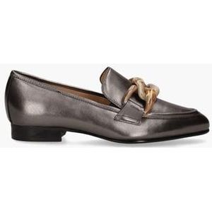 21I095A Zilvergrijs Damesloafers