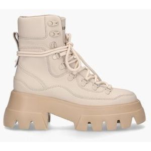 Flore Montagne Lichtbeige Dames Veterboots