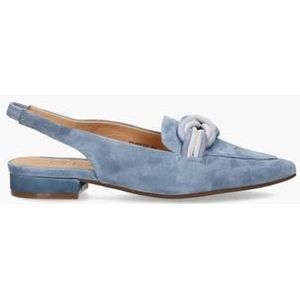 Teunice Lichtblauw Dames Slingbackloafers