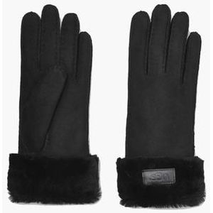 Turn Cuff Glove Zwart Dameshandschoenen