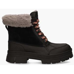 Ashton Addie Zwart Dames Veterboots