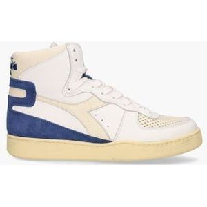 Mi Basket Punched Italia Wit/Blauw Herensneakers
