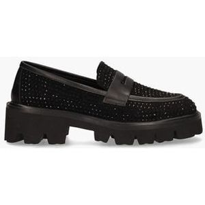 SH-10715 Zwart Damesloafers