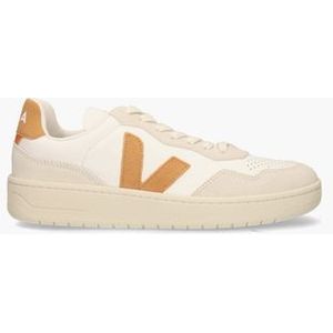 V-90 O.T. Leather Wit/Oranjebruin Herensneakers