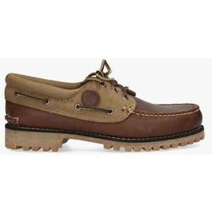 Authentics 3-Eye Classic Lug Boat Shoe Roodbruin Heren Veterschoenen