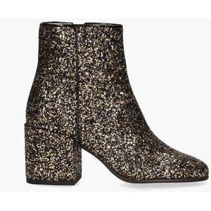 Gigi Roma Glitter Zwart/Goud/Zilver Dames Enkelboots