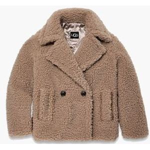 Gertrude Short Teddy Coat Putty Damesjack