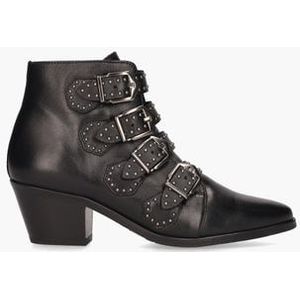 12368 Zwart Dames Enkelboots