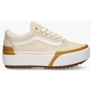 Old Skool Stacked Beige Damessneakers