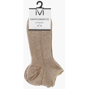 Moscow 2-Pack Beige Damessokken