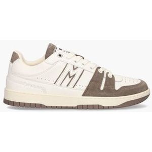 The Brooklyn M Wit/Taupe Herensneakers