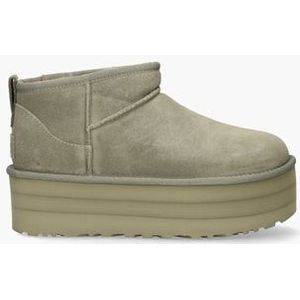 Classic Ultra Mini Platform Lichtgroen Dames Enkelboots