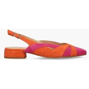 Anouk-Ma Oranje/Roze Dames Slingbackpumps