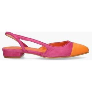 Louisa Roze/Oranje Damesloafers