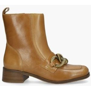 BE2402X Bruin Dames Enkelboots