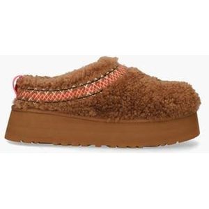 Tazz Braid Cognac Damesslippers