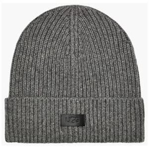 Wide Cuff Rib Beanie Grijs Muts