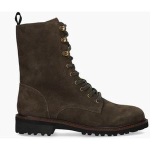 MN22W-PR25 Groen Dames Veterboots