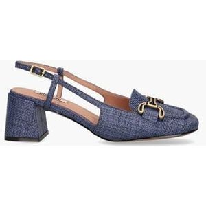 Renée Pump 60 Blauw Slingbackloafers