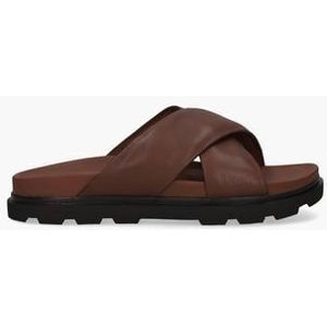 Capitola Cross Slide Cognac Herenslippers