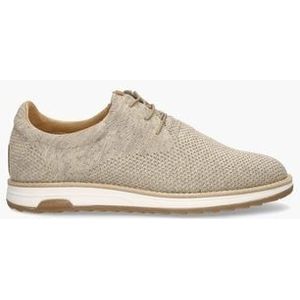 Nolan Knit Beige Heren Veterschoenen