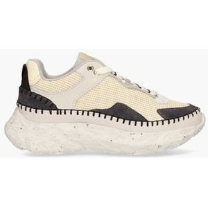 Ross Riviera Off-White/Donkerblauw Damessneakers