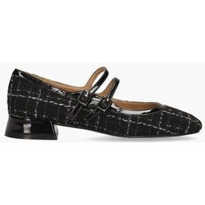 Cardiff Zwart/Wit Damesloafers