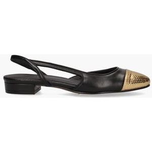 Luisa Zwart/Goud Damesloafers