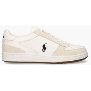 Polo Court Wit/Beige Herensneakers