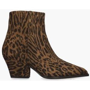 Scarlet Bruin/Zwart Dames Enkelboots