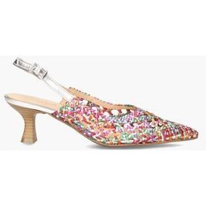 Susan Multicolor/Zilver Dames Slingbackpumps