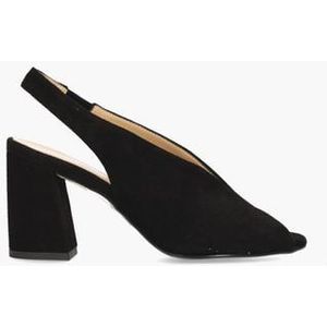 Rosette Zwart Dames Slingbackpumps