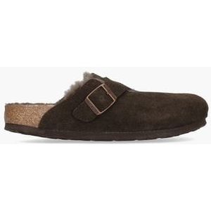 Boston Shearling Donkerbruin Damesslippers