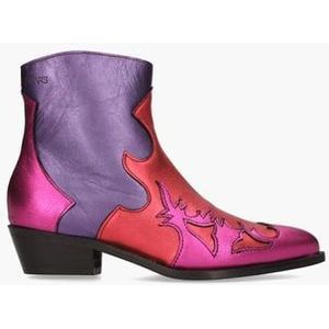 Monkey Paars/Oranje/Roze Dames Enkelboots