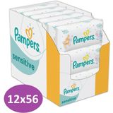 Pampers Sensitive Billendoekjes - 12x56
