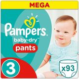 Pampers Baby Dry Pants Maat 3 - 93 Luierbroekjes Voordeelverpakking
