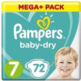 Pampers Baby Dry Maat 7 - 72 Luiers