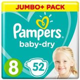 Pampers Baby Dry Maat 8 - 52 Luiers