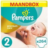 Pampers Premium Care Maat 2 - 264 Luiers Maandbox XL