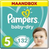 Pampers Baby Dry Maat 5 - 132 luiers Maandbox