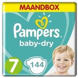 Pampers Baby Dry Maat 7 - 144 Luiers Maandbox