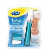 Scholl Velvet Smooth - Elektrische Nagelvijl Blauw