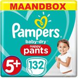 Pampers Baby Dry Pants Maat 5+ - 132 Luierbroekjes Maandbox