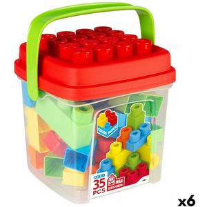 Konstruktionsspiel Color Block Basic Würfel 35 Stücke (6 Stück)