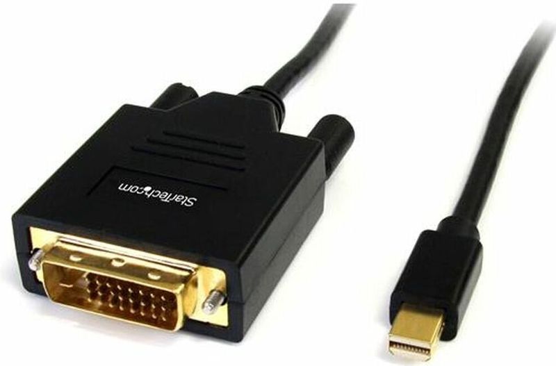 Adapter Mini DisplayPort an DVI Startech MDP2DVIMM6  (1,8 m) Schwarz 1.8 m