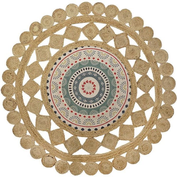 Teppich DKD Home Decor Braun Bunt (120 x 120 x 0,75 cm)